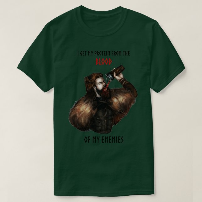 Camiseta Viking Proteína Workout (Diseño del anverso)