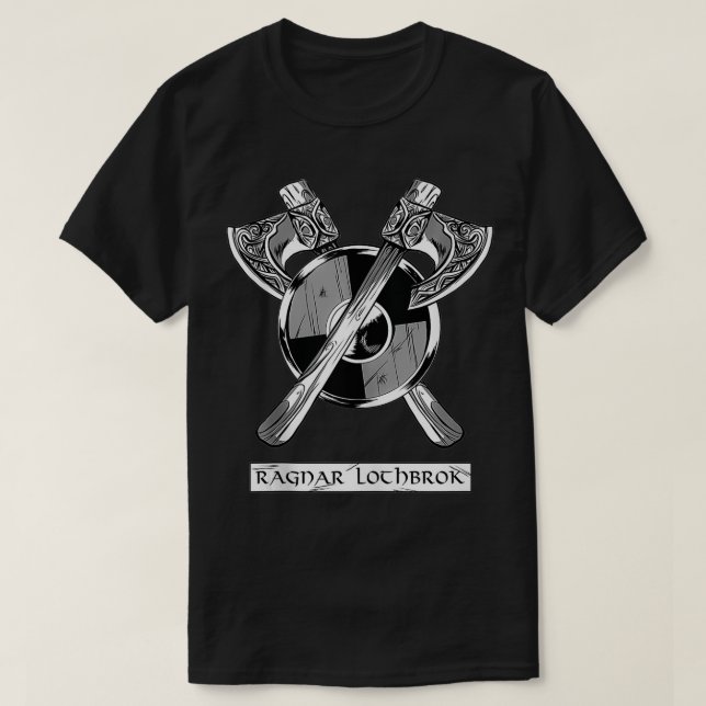 Camiseta Viking Ragnar Lothbrok Viking Aes Norse Hero Ae (Diseño del anverso)