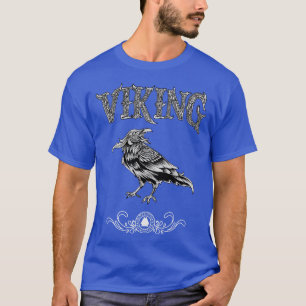 Camiseta Viking Raven Bird Nordic Style Norseman Norse