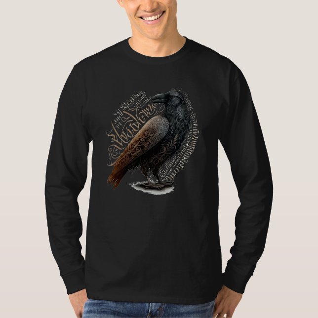 Camiseta Viking Raven Norse Warrior Crow Vikings Style (Anverso)