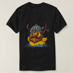 Camiseta Viking Rubber Duck Funny Norse Warrior Design