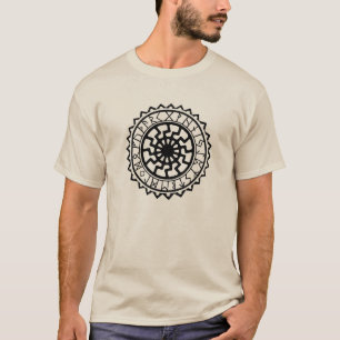 Camiseta Viking Rune Calendar Sun T-Shirt