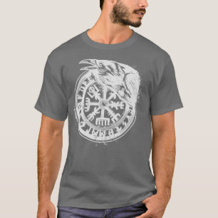 Camiseta Viking Rune Vegvisir Raven