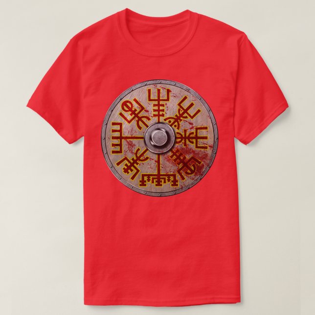 Camiseta Viking Shield Vegvisir (Diseño del anverso)