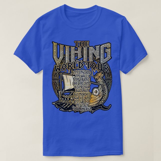 Camiseta Viking Ship World Tour (Diseño del anverso)