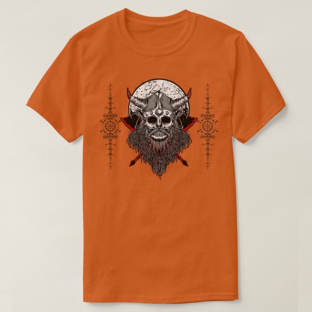 Camiseta Viking Skeleton (Diseño del anverso)