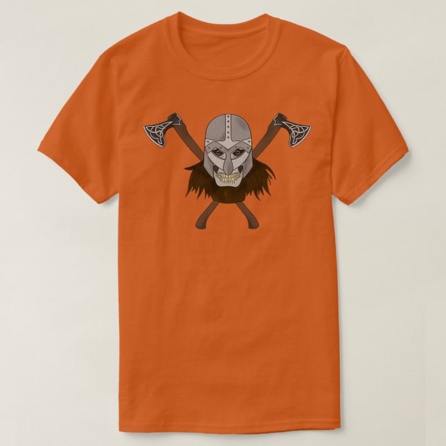 Camiseta Viking Skeleton Head Classic TShirt (Diseño del anverso)