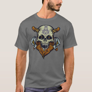 Camiseta Viking Skull amp Ax 2