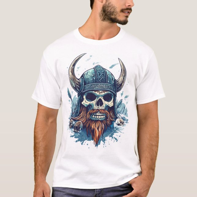 Camiseta Viking Skull Berserker (Anverso)