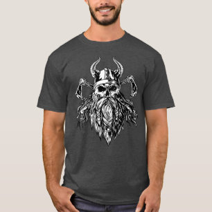 Camiseta Viking Skull Norse Warrior