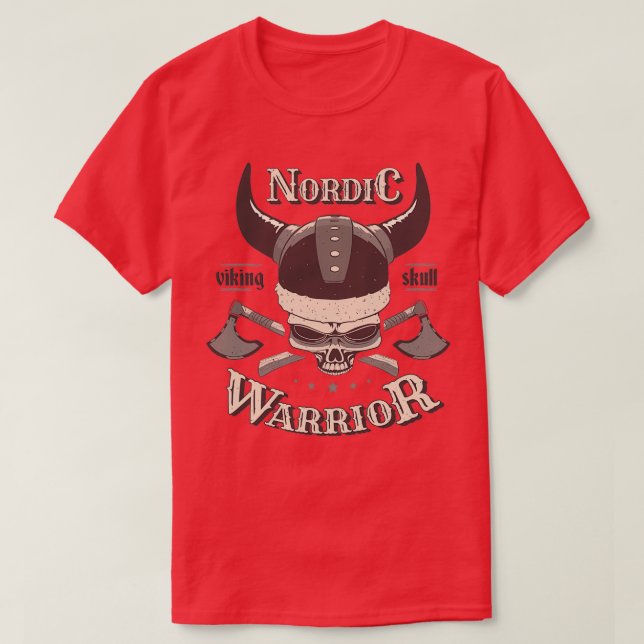 Camiseta Viking Skull Warrior (Diseño del anverso)