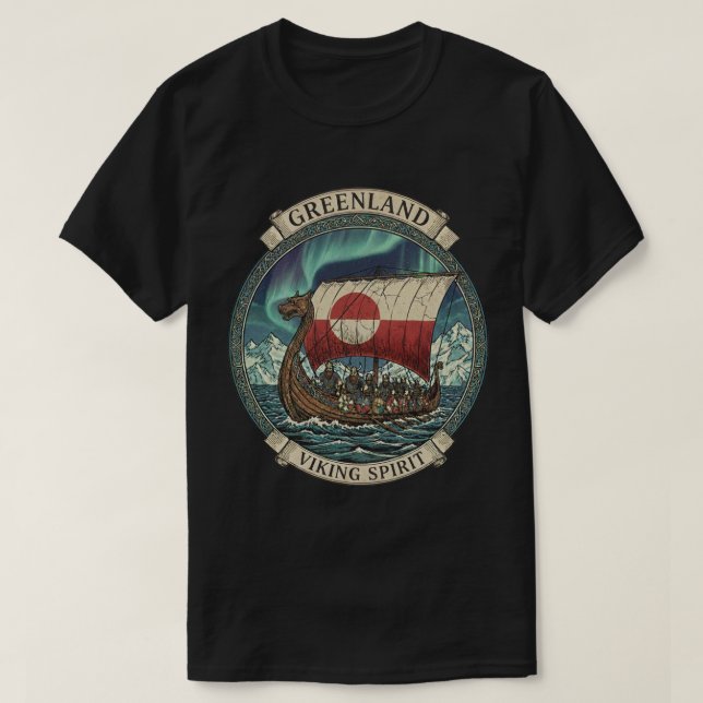 Camiseta Viking Spirit Greenland (Diseño del anverso)