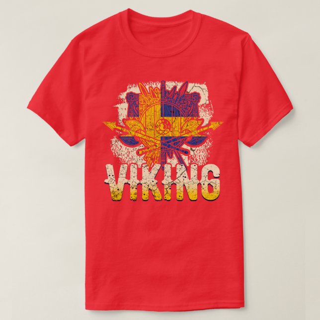 Camiseta Viking sueco 4 (Diseño del anverso)