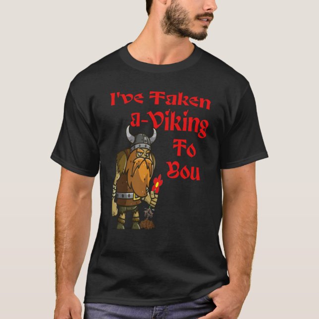 Camiseta Viking Valentine para Norse Valkyrie Shieldmaiden  (Anverso)
