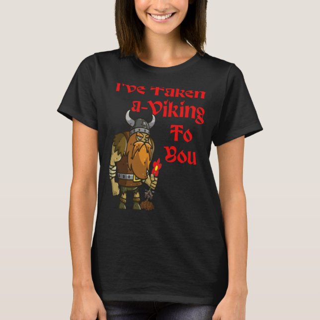 Camiseta Viking Valentine para Norse Valkyrie Shieldmaiden  (Anverso)