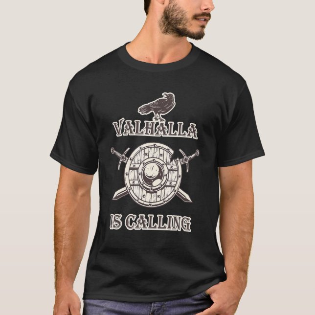 Camiseta Viking Valhalla Llamando (Anverso)