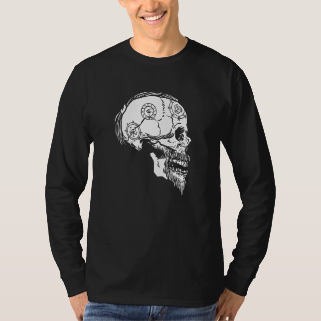 Camiseta Viking Valhalla Skull Norse Mythology (Anverso)