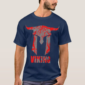 Camiseta VIKING Viking Helmet RedGym Motivation Fitness Say