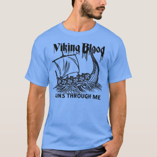Camiseta Viking Viking Ship Viking Sangre