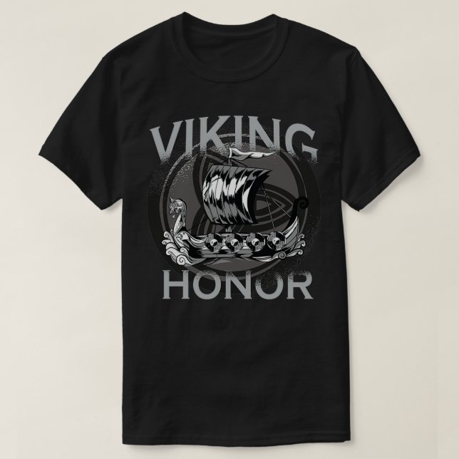 Camiseta Viking Vikings Honor Design (Diseño del anverso)