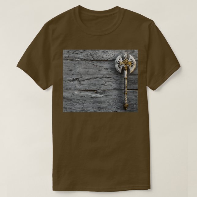 Camiseta Viking War Ax Against Silver Wood Limited Edition (Diseño del anverso)