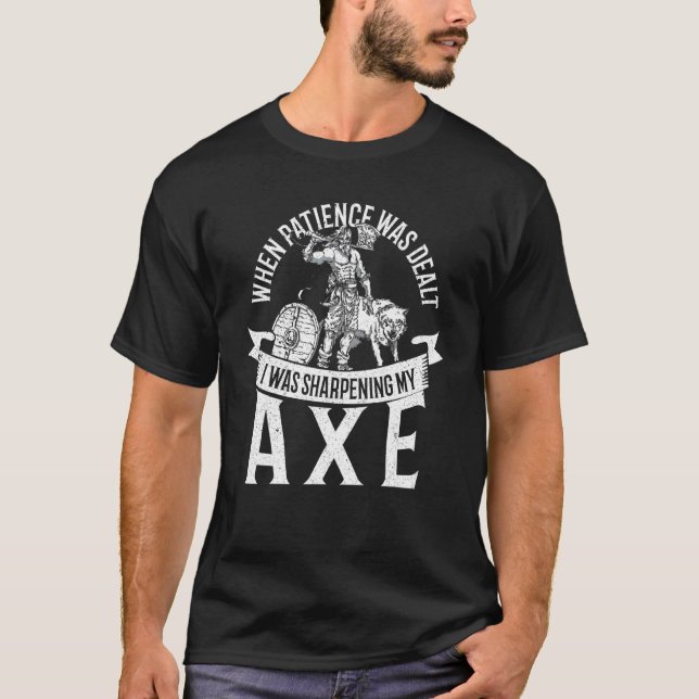 Camiseta Viking Warrior Ax Viking Valhalla Norse Mytholog (Anverso)
