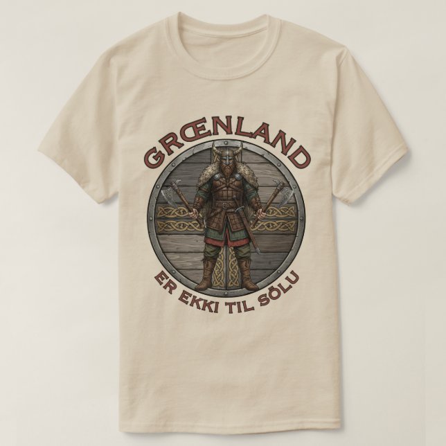 Camiseta Viking Warrior Greenland  (Diseño del anverso)