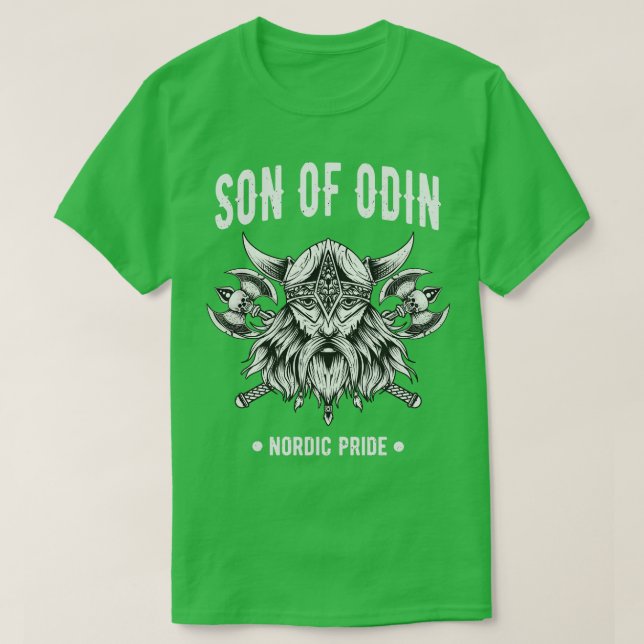 Camiseta Viking Warrior Hijo De Odin Norse Mythology Asatru (Diseño del anverso)