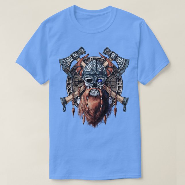Camiseta Viking Warrior Skull (Diseño del anverso)