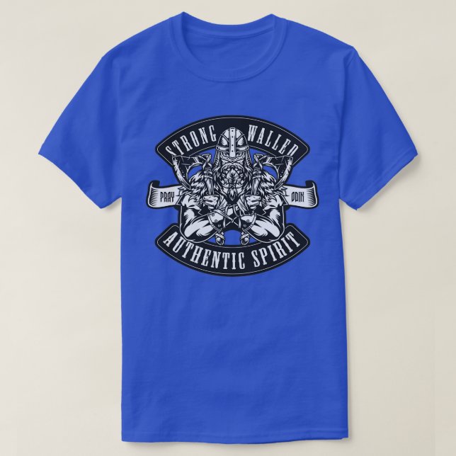 Camiseta Viking warrior vintage con hacha (Diseño del anverso)