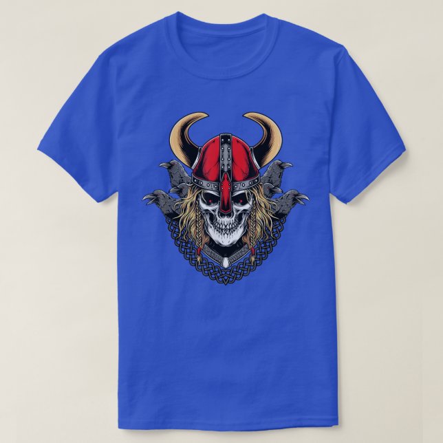 Camiseta Viking Warrior With Raven  (Diseño del anverso)