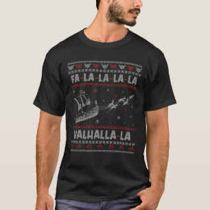 Camiseta Viking Winter Snow Navidades divertidos Santa Ugly