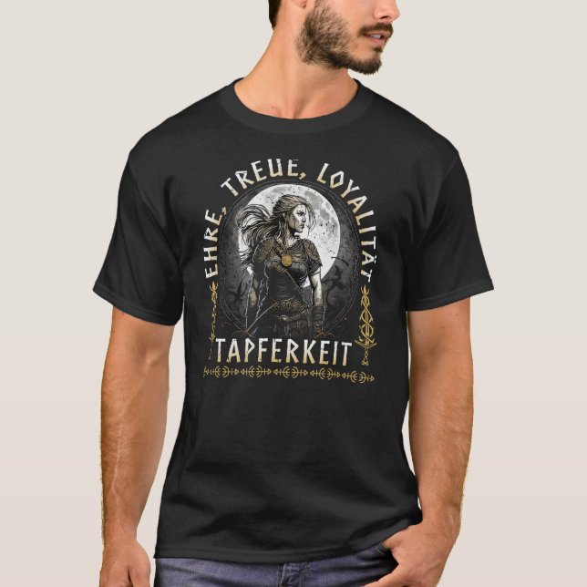 Camiseta Viking Women, Guidelines, Viking Women's Shield Ma (Anverso)