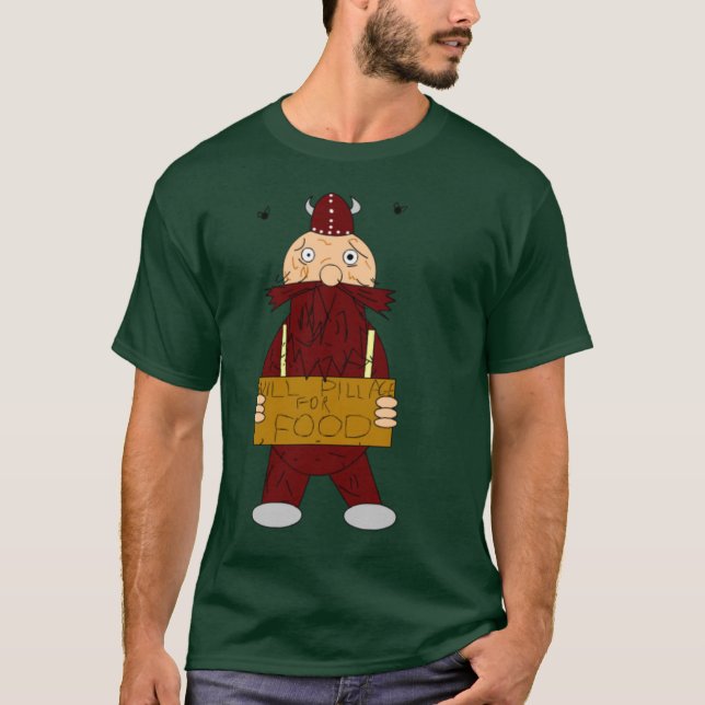 Camiseta vikingo sin hogar (Anverso)