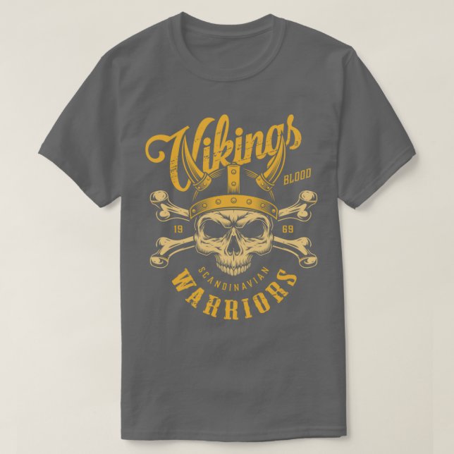 Camiseta vikingos 28 (Diseño del anverso)