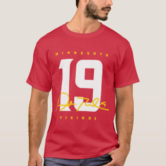 Camiseta Vikingos Adam Thielen 19 Diseño de firma
