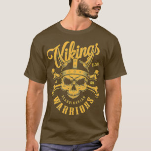 Camiseta vikingos guerreros escandinavos