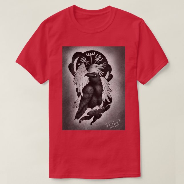 Camiseta vikings crows 3 (Diseño del anverso)