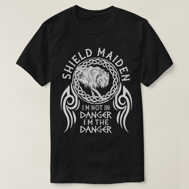 Camiseta Vikings de mujeres vigila fenrir shieldmaiden Lage (Diseño del anverso)
