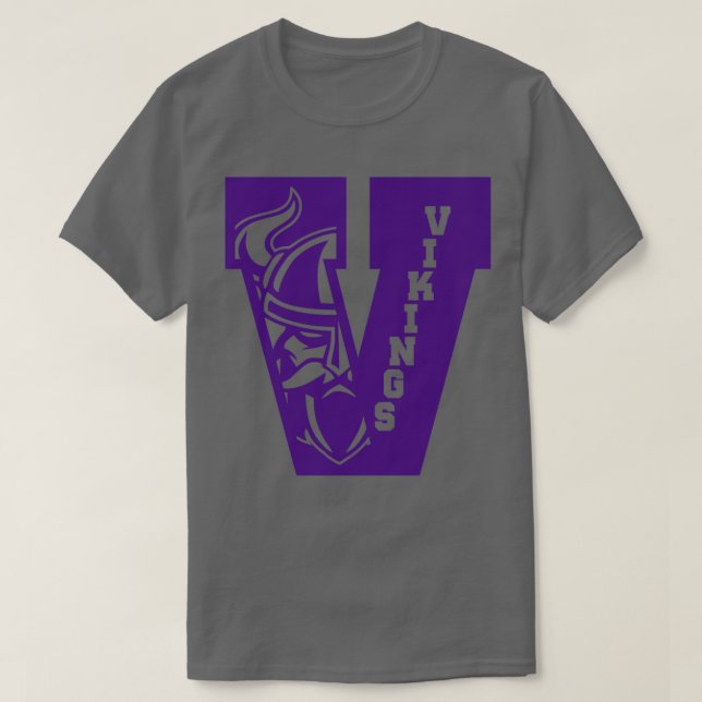 Camiseta Vikings en V Letra Sport 1 (Diseño del anverso)