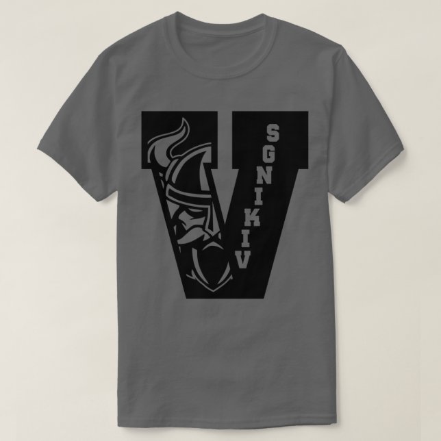 Camiseta Vikings en V Letra Sport 3 (Diseño del anverso)