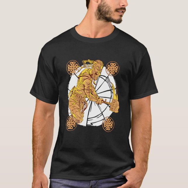 Camiseta Vikings escandinavos Norse Odin Valhalla Ru (Anverso)