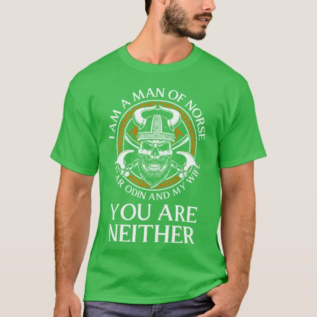 Camiseta Vikings God Padre Gods retro (Anverso)