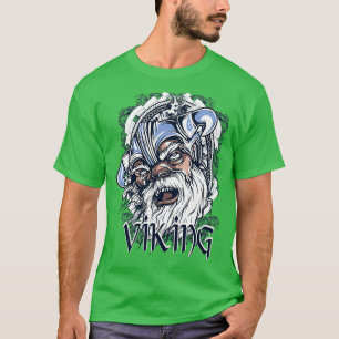 Camiseta Vikings Head Ilustracion Design Drawing Artwork
