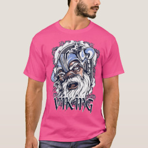 Camiseta Vikings Head Ilustracion Design Drawing Artwork 2