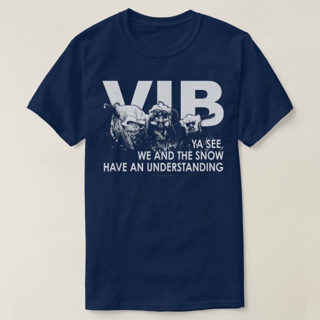 Camiseta Vikings In BlackWe y la nieve (Diseño del anverso)