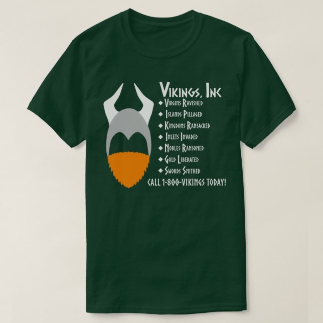 Camiseta Vikings Inc (Diseño del anverso)