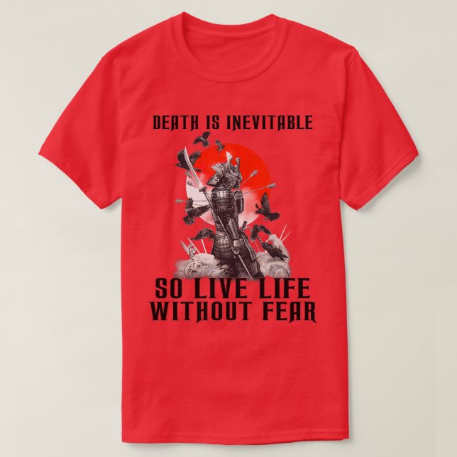 Camiseta Vikings La Muerte Es Inevitable Así Que Vivir La V (Diseño del anverso)