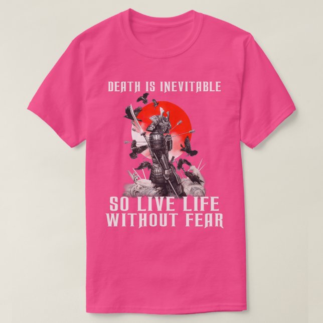 Camiseta Vikings La Muerte Es Inevitable Así Que Vivir La V (Diseño del anverso)