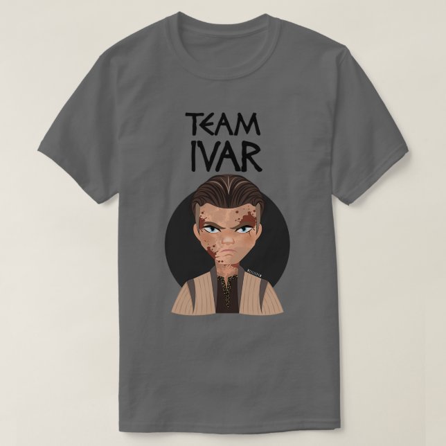 Camiseta VIKINGS Ragnarx27s Sons TEAM IVAR (Diseño del anverso)